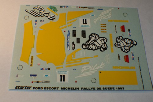 Decal ford escort - 1/43,