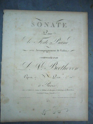 Partition van beethoven sonate - beethoven,