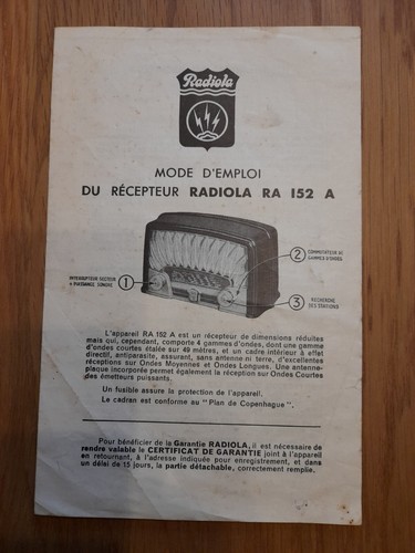 User manual radiola - manual,
