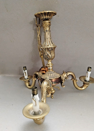 Lustre bronze doré 3 - ,