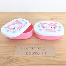 Sanrio Hello Kitty Mini Tupperware Set of 2 Unused After Opening Made In Japan
