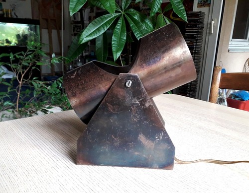 Lampe vintage métal design - lampe,