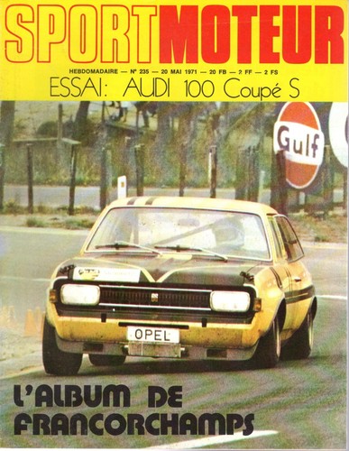 Sport moteur 235 1971 audi - 235, 100