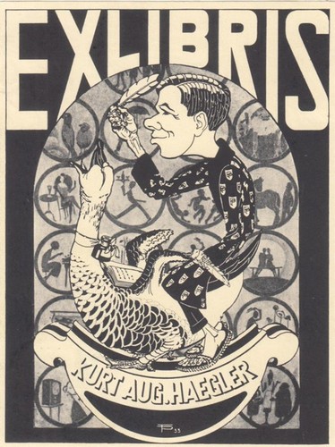 Exlibris plaque livre - exlibris,