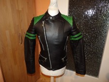 Moto Cuir 70s 80s motorcycle leather jacket biker jacket vintage size approx 48