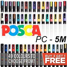 Uni Posca PC-5M Paint Marker Pens Fabric Glass Metal Pen - Buy 4, Pay For 3