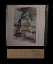 [NORMANDY CAEN PAYS d'AUGE] LETELLIER (Pierre) - Signed Lithograph.