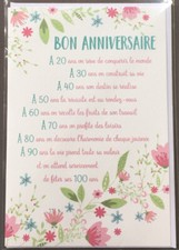Carte Anniversaire : BON