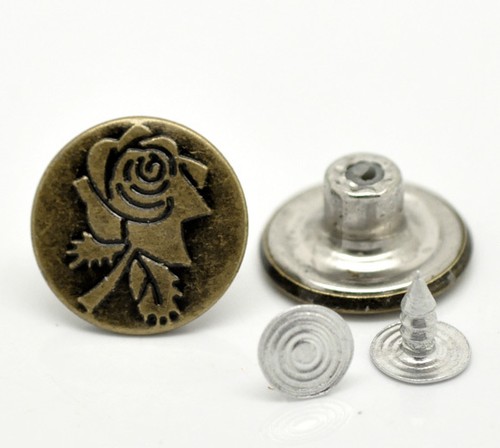 Boutons pression pour jeans