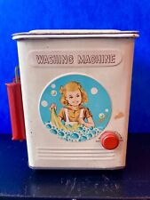  Jouet ancien en tole  1950 machine à laver le linge