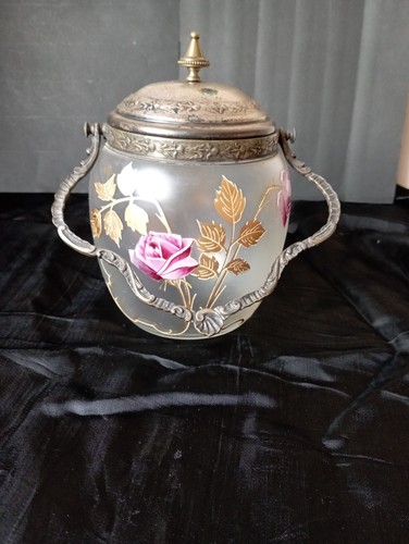 Ancien pot biscuits decor - biscuits,