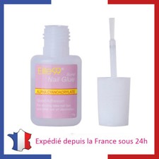 Lot de Colle avec Pinceau pour Faux Ongles Capsules Tips Manucure Nail Art Gel