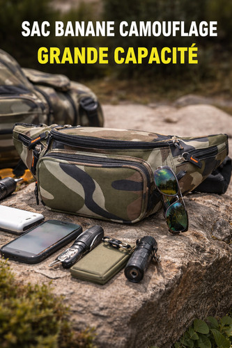 Sac banane camouflage multi - sac,