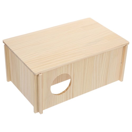 Wooden hamster cage hideout - wooden,