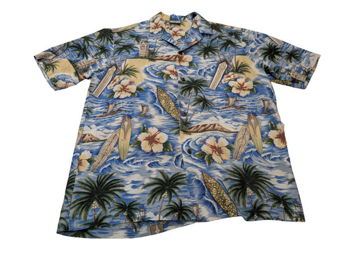 Chemise hawaïenne royal - chemise,