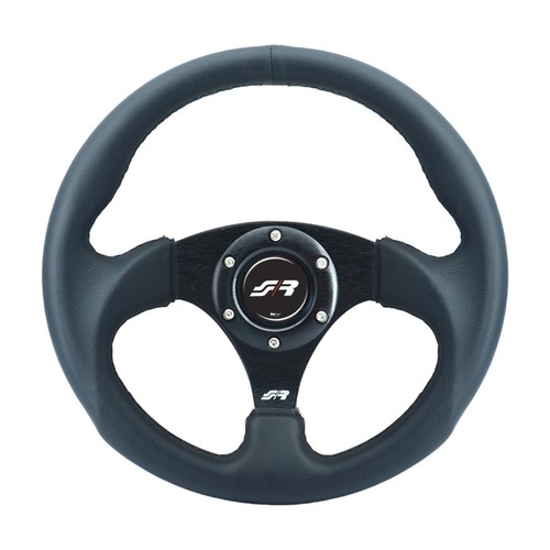 Volant sport éco cuir noir - en, éco-cuir