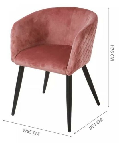 Chaise fauteuil moderne rose - chaise,