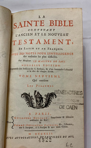 Sainte bible tome ix - –,