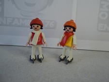 PLAYMOBIL vintage city sports d'hiver enfants filles patins set 3467 de 1984