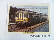 CARTE FICHE TRAIN RAME SERIE OO SNCB 1950