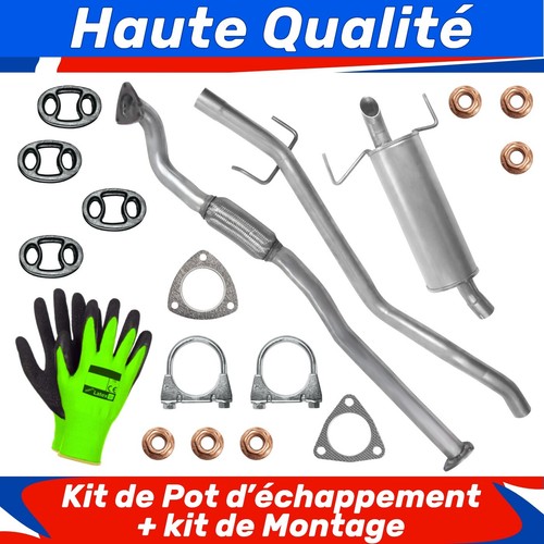 Kit pot échappement - pot, pour