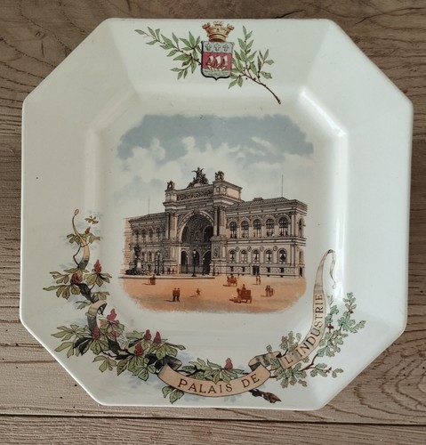 Ancienne assiette carrée - assiette,
