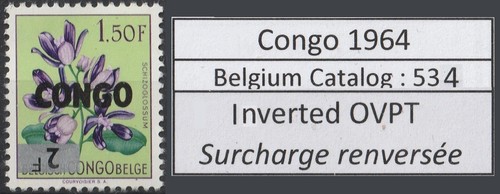 Congo belge 534 mnh - 534, **