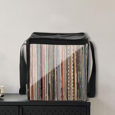 Sac de rangement pour disques vinyles pouvant contenir jusqu'à 50 albums de