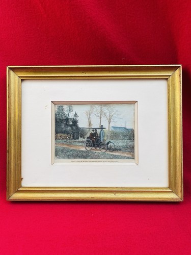 Gravure ancienne voiture - ancienne, à