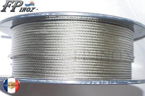 Cable 6mm inox 316 - souple, 7x19