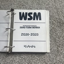 Genuine Kubota ZG20 ZG23 Zero Turn Mower Workshop Service Repair Manual
