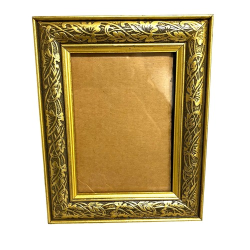 Vintage wood frame gold