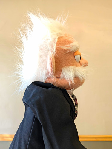 Old man ventriloquist puppet - old,