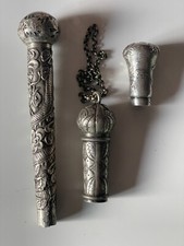 3 POMMEAUX DE CANNE EN MÉTAL