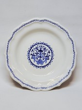 Gien Service Rouen 32 Blue Hollow Round Dish