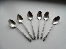6 cuilleres café moka  métal