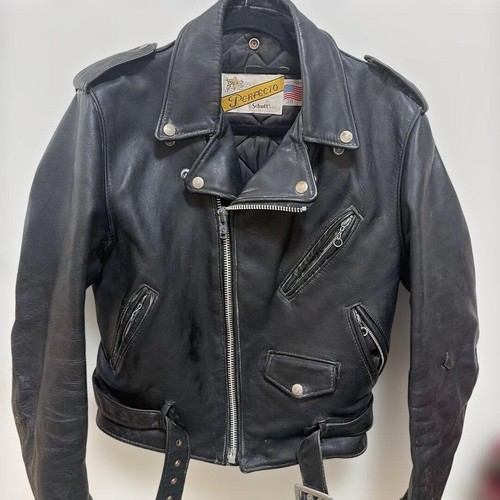 Veste cuir schott perfecto - veste,