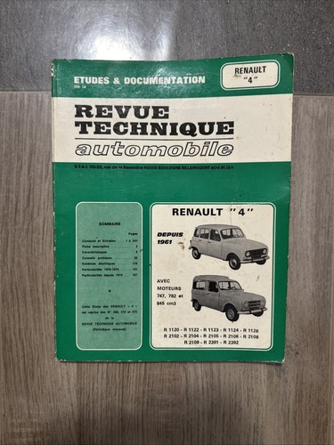 Revue technique renault - technique, 4