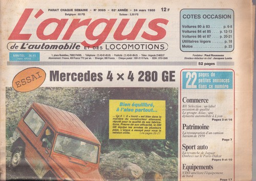 Argus 3085 mercedes - mercedes, 4x4