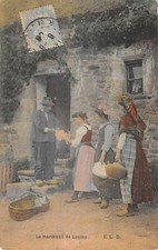 Postcard fantasy / champetres scenes / the rabbit merchant