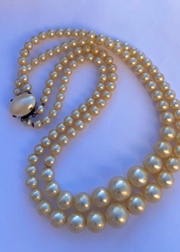 Ancien collier perles - , double