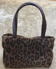 La MAISON dela FAUSSE FOURRURE Paris Small Brown Faux Fur Handbag - VG