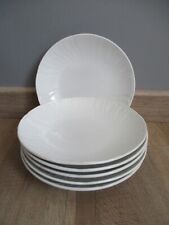 6 ASSIETTES CREUSES BLANCHES