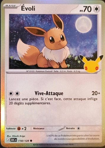 Evoli holo pokémon 118 128 - holo,