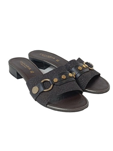 Café noir mule talon dames - à,