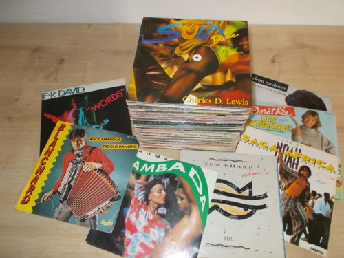 Lot vinyles 45 tours - lot,