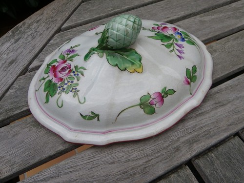 Ancien couvercle soupière - ancien, de