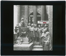 Pilate washes his hands, Christ, photo glass plate, black & white, 8.5x10 cm