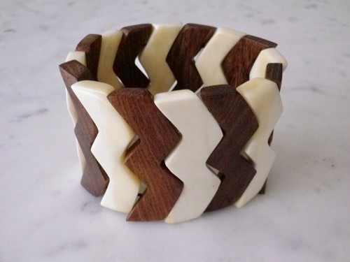 Bracelet manchette palissandre