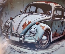 Plaque métallique voiture